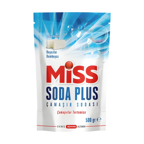 Miss Soda Plus Çamaşır Sodası Beyaz Sabun Kokulu 500 gr ürün görseli 1