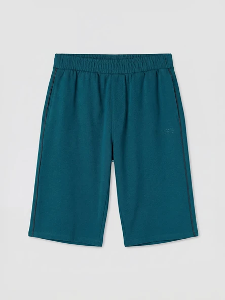 LCWAIKIKI Classic Petrol Regular Fit Erkek Şort - Resim 5