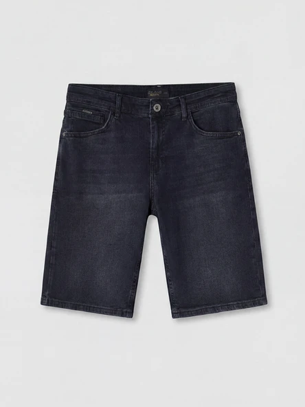 LCW Jeans Antrasit Regular Fit Erkek Jean Şort - Resim 5