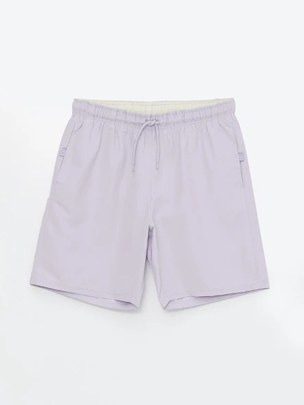 LCWAIKIKI Classic Lila Kısa Boy Basic Erkek Deniz Şortu - Resim 6