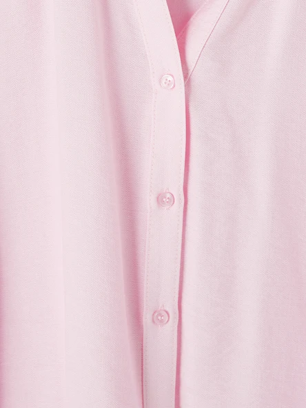 LCW Vision Pembe Oversize Armürlü Kadın Gömlek - Resim 2