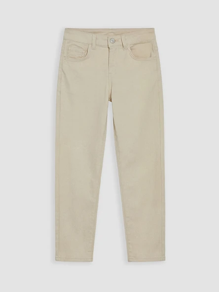 LCW Kids Bej Süper Skinny Fit Erkek Çocuk Jean Pantolon ürün görseli 1