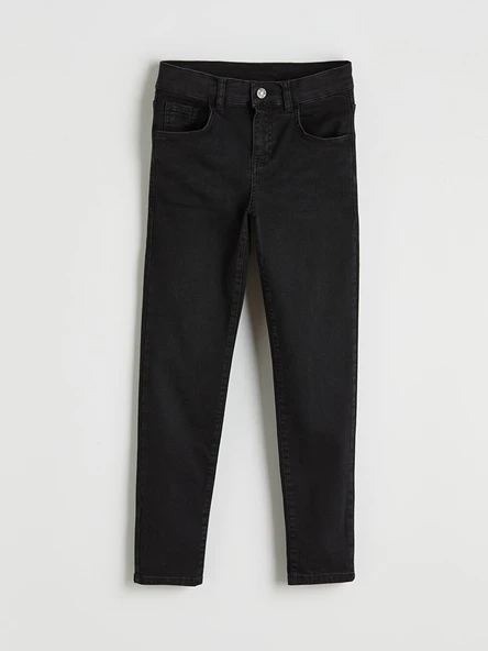 LCW Kids Siyah Süper Skinny Fit Erkek Çocuk Jean Pantolon ürün görseli 1