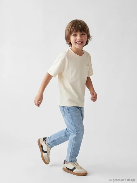 LCW Kids İndigo Regular Fit Erkek Çocuk Jean Pantolon ürün görseli 1