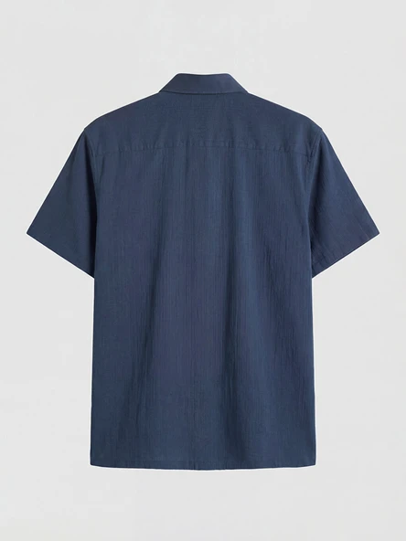 LCW Vision İndigo Regular Fit Erkek Gömlek - Resim 6