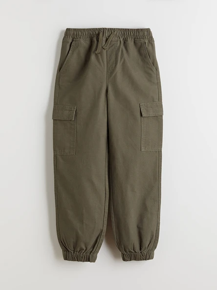 LCW Kids Haki Regular Fit Erkek Çocuk Jogger Pantolon ürün görseli 1