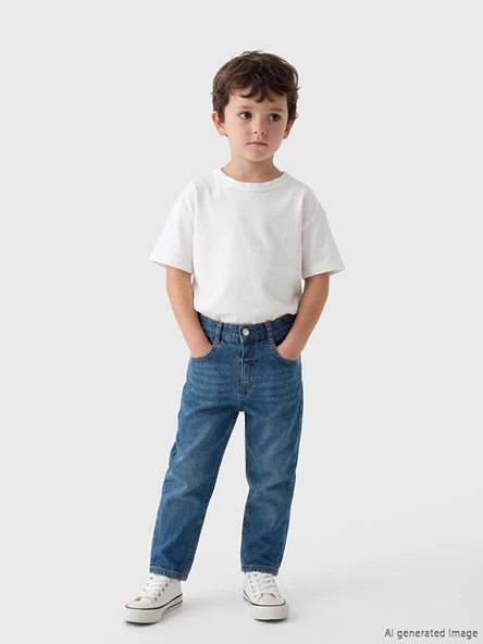 LCW Kids İndigo Regular Fit Erkek Çocuk Jean Pantolon ürün görseli 1