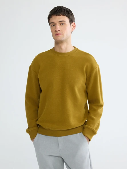 LCW Vision Yeşil Bisiklet Yaka Erkek Sweatshirt ürün görseli 1