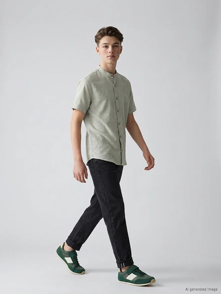 LCW Kids Antrasit Regular Fit Erkek Çocuk Jean Pantolon ürün görseli 1