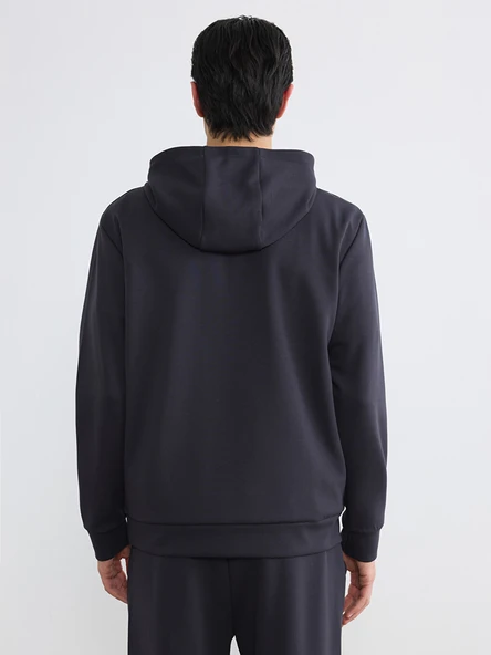 LCW Vision Antrasit Basic Erkek Hoodie - Resim 4