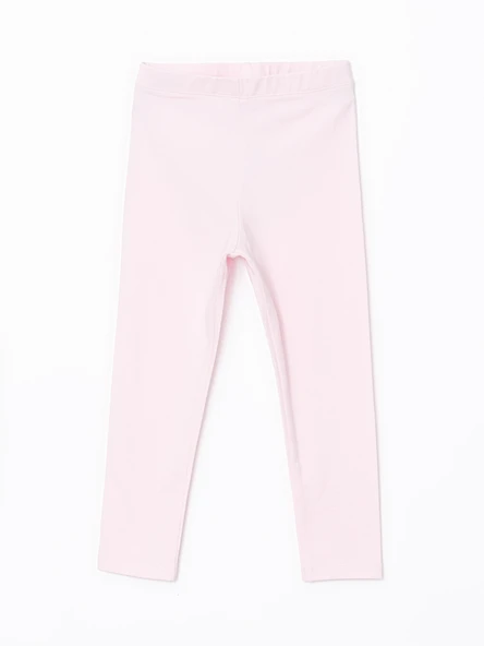 LCW Kids Pembe Beli Lastikli Basic Kız Çocuk Tayt ürün görseli 1