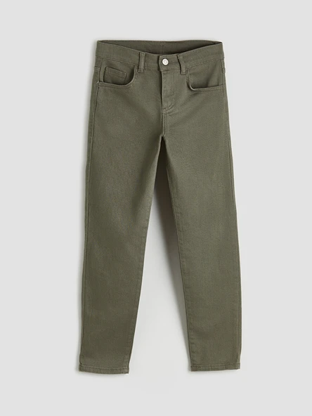 LCW Kids Haki Erkek Çocuk Süper Skinny Fit Jean Pantolon ürün görseli 1