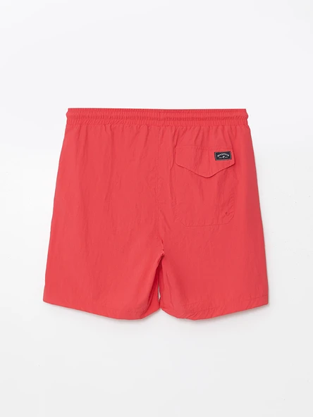 LCWAIKIKI Classic Kırmızı Kısa Boy Basic Erkek Deniz Şortu - Resim 8