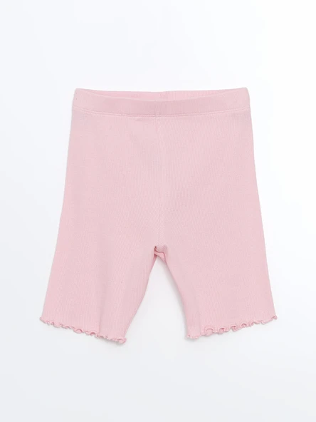 LCW Kids Pembe Beli Lastikli Kız Çocuk Midi Tayt ürün görseli 1