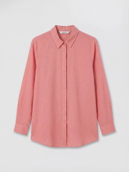 LCW EVERYDAY Pembe Kadın Gömlek Tunik - Resim 4