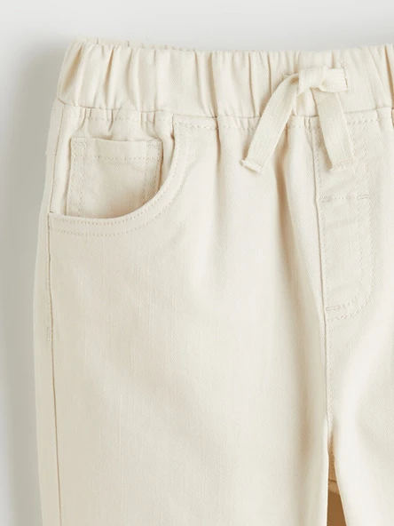 LCW Kids Bej Basic Erkek Çocuk Gabardin Pantolon - Resim 4