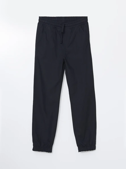 LCW Kids Siyah Beli Lastikli Erkek Çocuk Jogger Pantolon ürün görseli 1