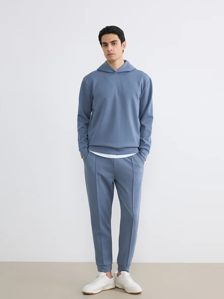 LCW Vision İndigo Basic Erkek Hoodie - Resim 2
