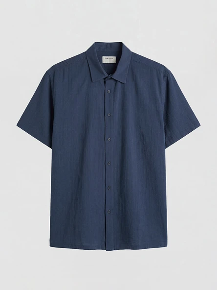 LCW Vision İndigo Regular Fit Erkek Gömlek - Resim 5