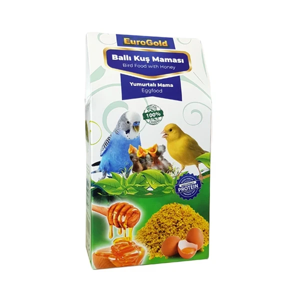 EuroGold Ballı Yumurtalı Kuş Maması 100 Gr 10'lu ürün görseli 1