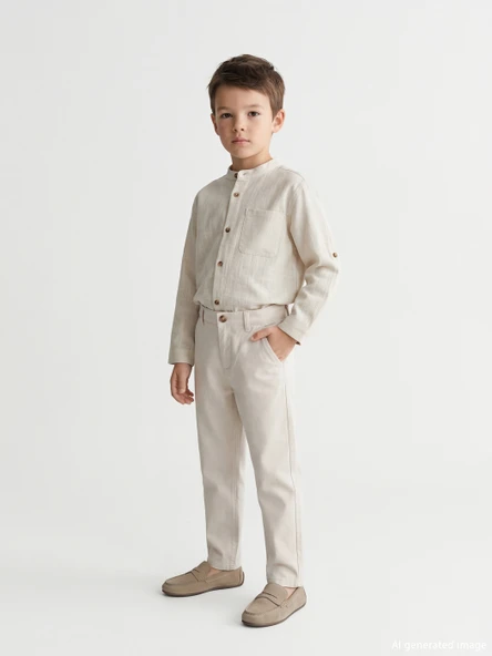 LCW Kids Bej Regular Fit Erkek Çocuk Pantolon ürün görseli 1