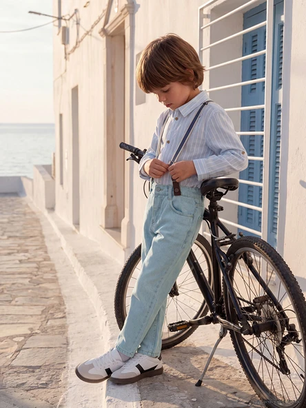 LCW Kids İndigo Standart Kalıp  Erkek Çocuk Jean Pantolon ürün görseli 1
