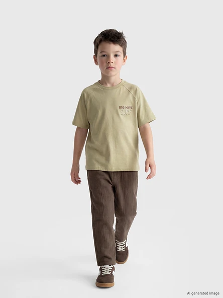 LCW Kids Kahverengi Regular Fit Erkek Çocuk Pantolon ürün görseli 1