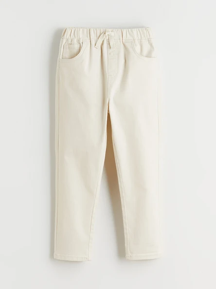 LCW Kids Bej Basic Erkek Çocuk Gabardin Pantolon - Resim 3