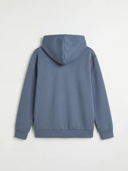 LCW Vision İndigo Basic Erkek Hoodie - Resim 6