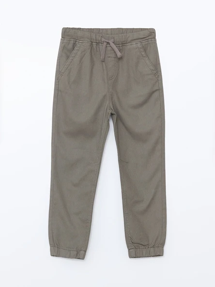 LCW Kids Haki Beli Lastikli Erkek Çocuk Jogger Pantolon ürün görseli 1