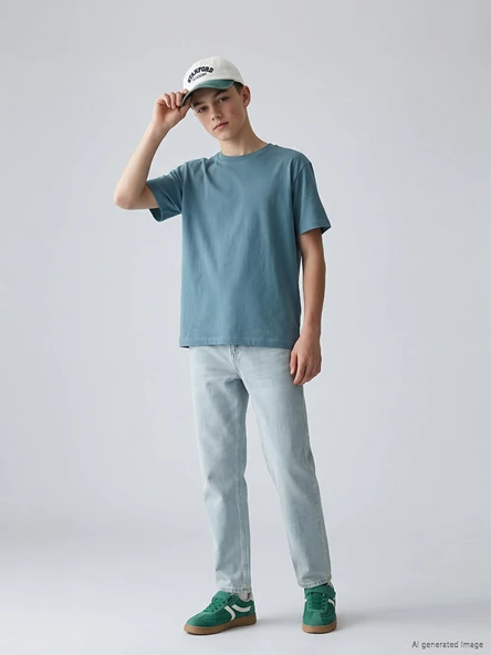 LCW Kids İndigo Regular Fit Erkek Çocuk Jean Pantolon ürün görseli 1