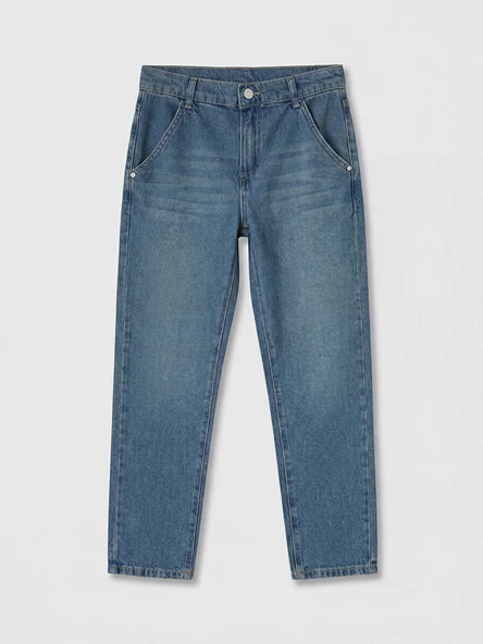 LCW Kids İndigo Standart Fit Erkek Çocuk Jean Pantolon ürün görseli 1