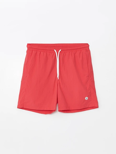 LCWAIKIKI Classic Kırmızı Kısa Boy Basic Erkek Deniz Şortu - Resim 6