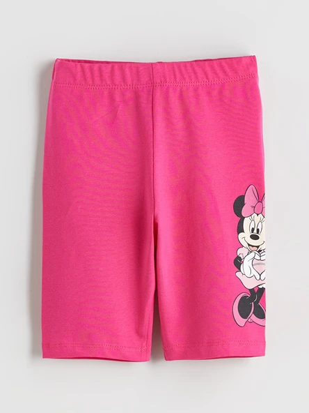 LCW Kids Fuşya Minnie Mouse Baskılı Kız Çocuk Tayt ürün görseli 1