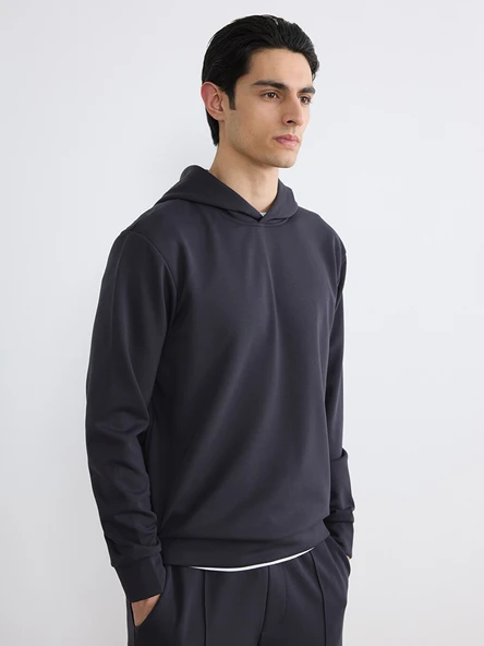 LCW Vision Antrasit Basic Erkek Hoodie ürün görseli 1