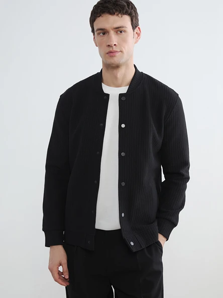 LCW Vision Siyah Kolej Yaka Erkek Sweatshirt ürün görseli 1