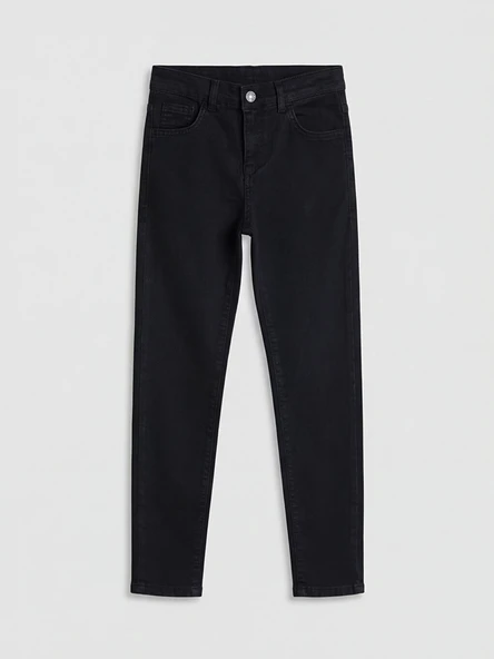 LCW Kids Siyah Süper Skinny Fit Erkek Çocuk Jean Pantolon ürün görseli 1