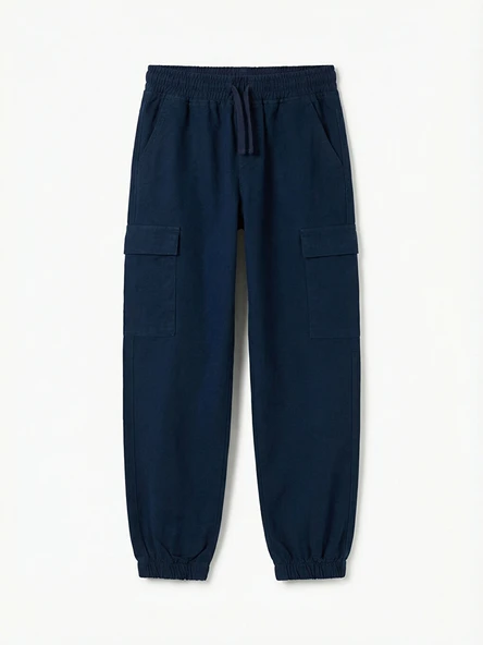 LCW Kids Lacivert Regular Fit Erkek Çocuk Jogger Pantolon ürün görseli 1