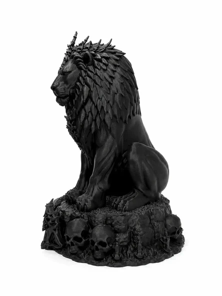 Aslan Kral Figürlü Dekoratif Biblo - Resim 4