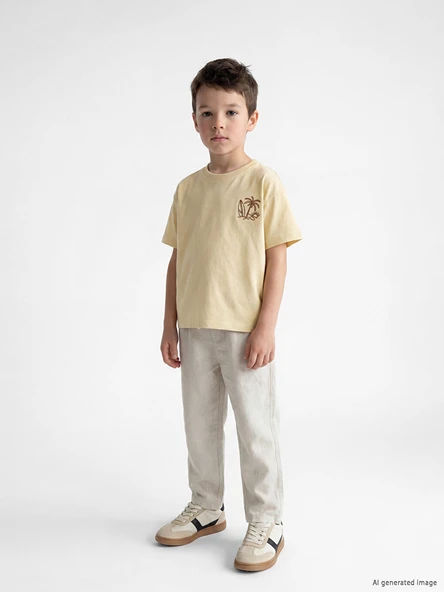 LCW Kids Bej Regular Fit Erkek Çocuk Pantolon ürün görseli 1