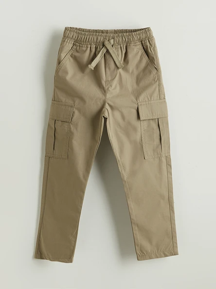LCW Kids Haki Beli Lastikli Erkek Çocuk Kargo Pantolon ürün görseli 1