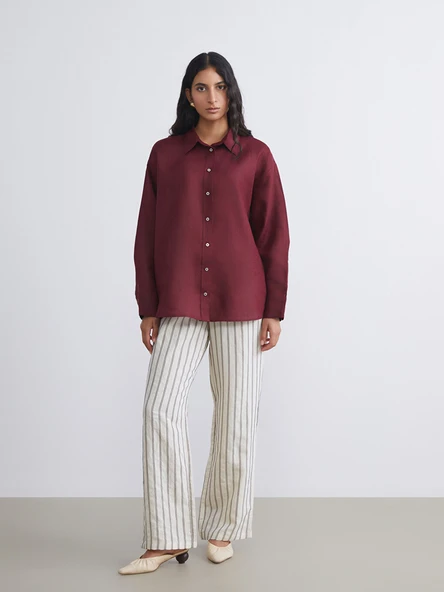 LCW Modest Bej Beli Lastikli Modal Karışımlı Kadın Pantolon ürün görseli 1