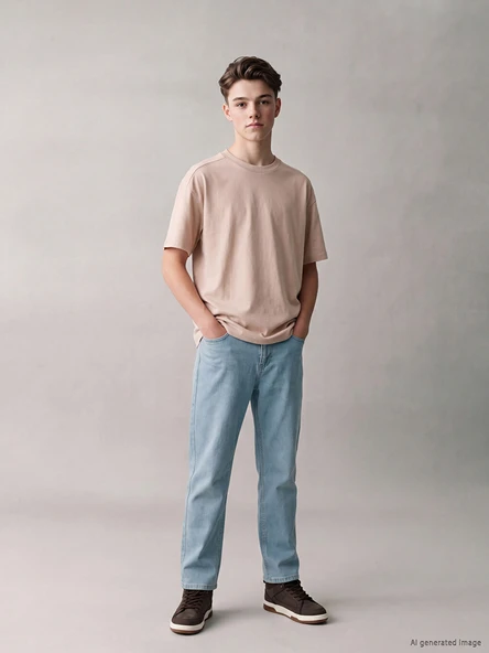 LCW Kids İndigo Regular Fit Erkek Çocuk Jean Pantolon ürün görseli 1