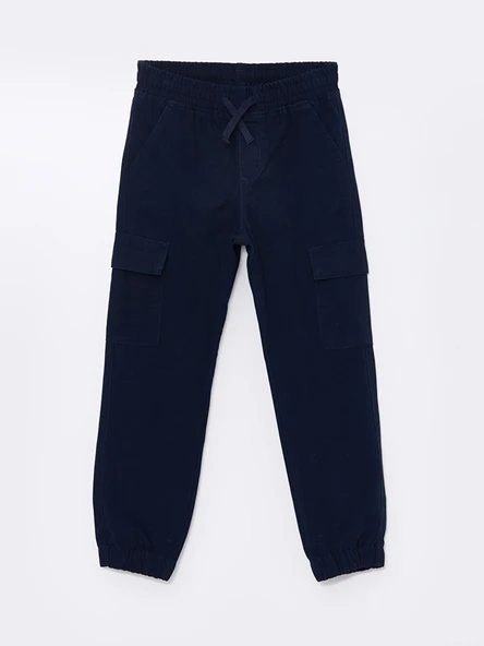 LCW Kids Lacivert Beli Lastikli Erkek Çocuk Jogger Pantolon ürün görseli 1