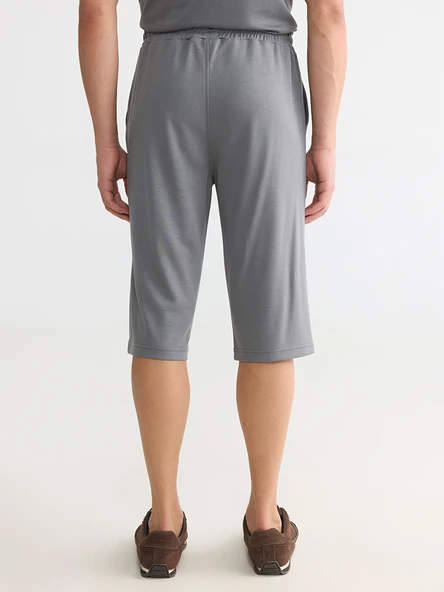 LCWAIKIKI Classic Gri Regular Fit Erkek Şort - Resim 4