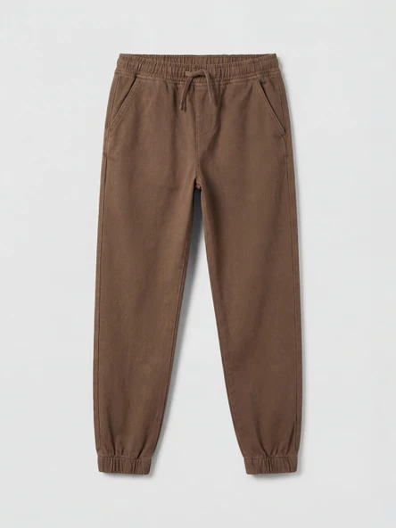 LCW Kids Kahverengi Beli Lastikli Erkek Çocuk Jogger Pantolon ürün görseli 1