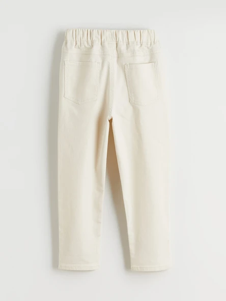 LCW Kids Bej Basic Erkek Çocuk Gabardin Pantolon - Resim 5