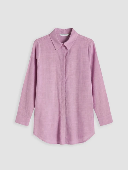 LCW EVERYDAY Pembe Kadın Gömlek Tunik - Resim 5