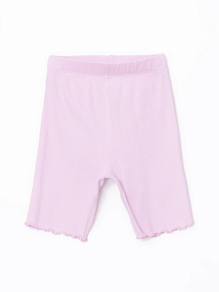LCW Kids Lila Beli Lastikli Kız Çocuk Midi Tayt ürün görseli 1