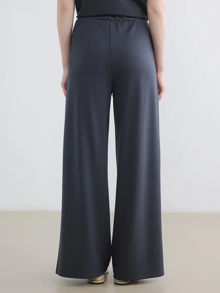 LCW Modest Antrasit Soft Touch Taşlı Kadın Eşofman Altı - Resim 4